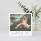 Invitation Unique Retro Instant Photo Bridal Brunch (Debout devant)