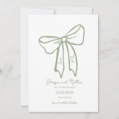 Invitation Unique Retro Sage Green Enregistrer l'invitation d (Devant)