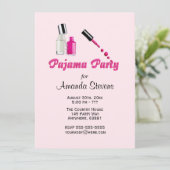 Invitation unique rose pour filles pour une soirée (Debout devant)