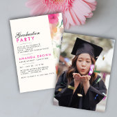 Invitation Unique Simple Floral Graduation Party 2025