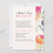 Invitation Unique Simple Floral Green journée mère BRUNCH (Devant)