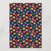 Invitation Unique Tulip Aesthetic 5Th Birthday (Dos)