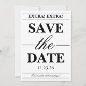 Invitation Unique Vintage Newspaper Photo Quinceanera (Dos)