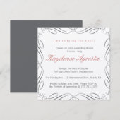 Invitation Unique Vintage Wedding Shower (Devant / Derrière)