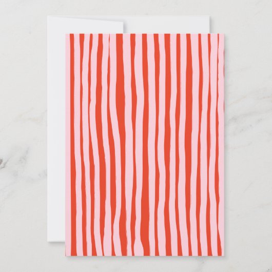 Invitation Unique Whimsical Main tiré Doodle Gâteau d'anniver (Dos)