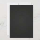 Invitation uniquement pour le dîner de Noël noir e (Dos)