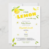 Invitation Unisex petit citron sur le chemin babyshower (Devant)