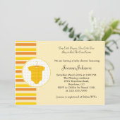 Invitation unisexe de baby shower (Debout devant)