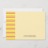 Invitation unisexe de baby shower (Dos)