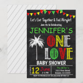 Invitation Unissons-nous, un Baby shower d'amour (Devant / Derrière)