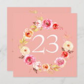 Invitation Unité rose (Devant / Derrière)