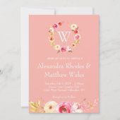 Invitation Unité rose (Devant)