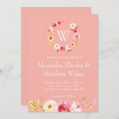 Invitation Unité rose (Devant / Derrière)