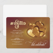 Invitation United Gold Party (Devant / Derrière)