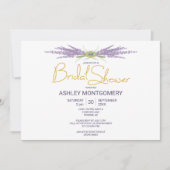 Invitation Unités de fleurs de lavande de Fête des mariées mi (Devant)