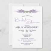 Invitation Unités de fleurs de lavande de Fête des mariées mi (Devant)