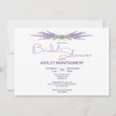 Invitation Unités de fleurs de lavande de Fête des mariées mi (Devant)