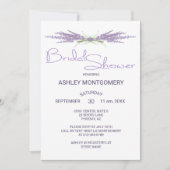 Invitation Unités minimales de fleurs de lavande de Fêtes des (Devant)