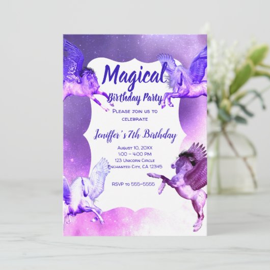 Invitation Univers Magique Pegasus. (Debout devant)