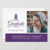 Invitation Université d'Albany Great Danes (Devant / Derrière)