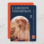 Invitation Université d'Auburn | Futur diplômé (Devant / Derrière)