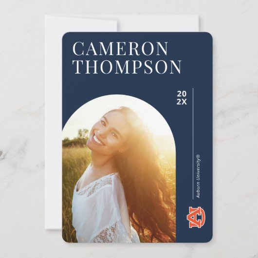 Invitation Université d'Auburn | Graduation (Devant)