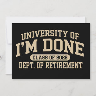 Invitation Université de J'en Ai Fini Promotion 2026 Retraite