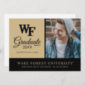 Invitation Université de Wake Forest | WF (Devant / Derrière)