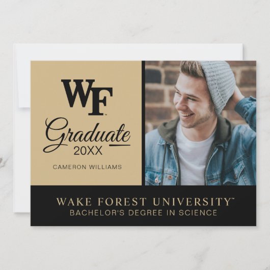 Invitation Université de Wake Forest | WF (Devant)