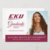 Invitation Université du Kentucky oriental | EKU (Devant / Derrière)