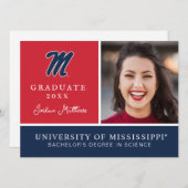 Invitation Université du Mississippi | Script M (Devant / Derrière)