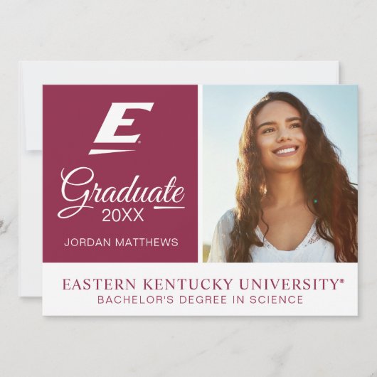 Invitation Université Eastern Kentucky E (Devant)