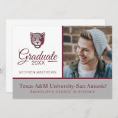 Invitation Université Texas A&M de San Antonio | Jaguars (Devant / Derrière)