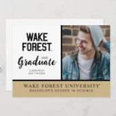 Invitation Université Wake Forest | Wake Forest (Devant / Derrière)
