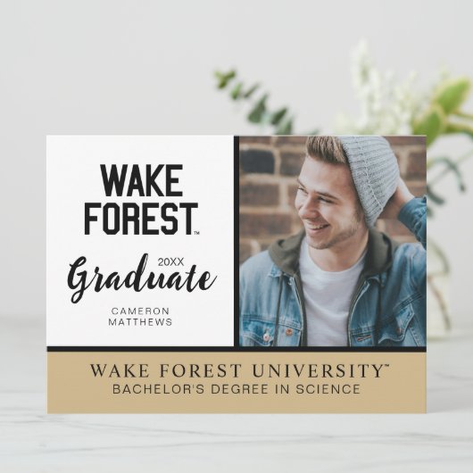 Invitation Université Wake Forest | Wake Forest (Debout devant)