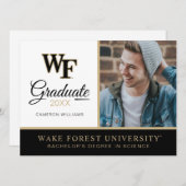 Invitation Université Wake Forest | WF (Devant / Derrière)