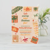 Invitation Unwrap some fun Ce cadeau de Noël présent (Debout devant)