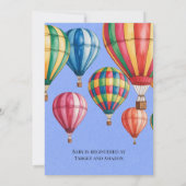 Invitation Up Up & Away Balloon Baby Shower  (Dos)