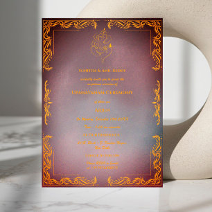 Invitation Upanayanam aka cérémonie hindou du fil sacré Janeu