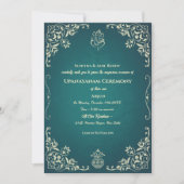 Invitation Upanayanam aka Hindu Holy Thread Janeu Cérémonie (Devant)