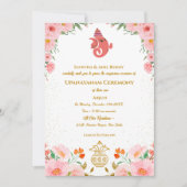 Invitation Upanayanam aka Hindu Holy Thread Janeu Cérémonie (Devant)