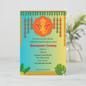 Invitation Upanayanam aka Hindu Holy Thread Janeu Cérémonie (Debout devant)