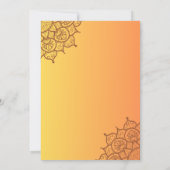 Invitation Upanayanam aka Hindu Holy Thread Janeu Cérémonie (Dos)