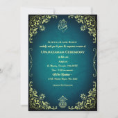 Invitation Upanayanam aka Hindu Holy Thread Janeu Cérémonie (Devant)