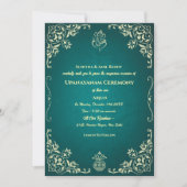 Invitation Upanayanam aka Hindu Holy Thread Janeu Cérémonie (Devant)