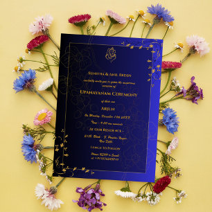 Invitation Upanayanam aka Hindu Holy Thread Janeu Cérémonie
