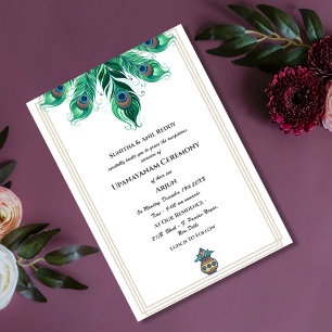 Invitation Upanayanam aka Hindu Holy Thread Janeu Cérémonie