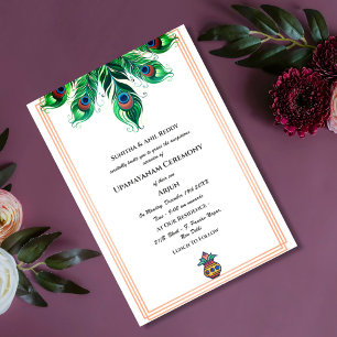 Invitation Upanayanam aka Hindu Holy Thread Janeu Cérémonie