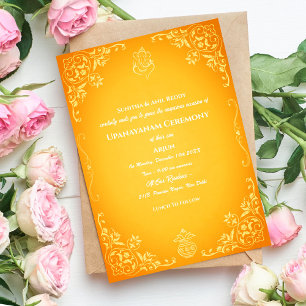 Invitation Upanayanam aka Hindu Holy Thread Janeu Cérémonie