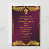 Invitation Upanayanam aka Hindu Holy Thread Janeu Cérémonie (Devant)